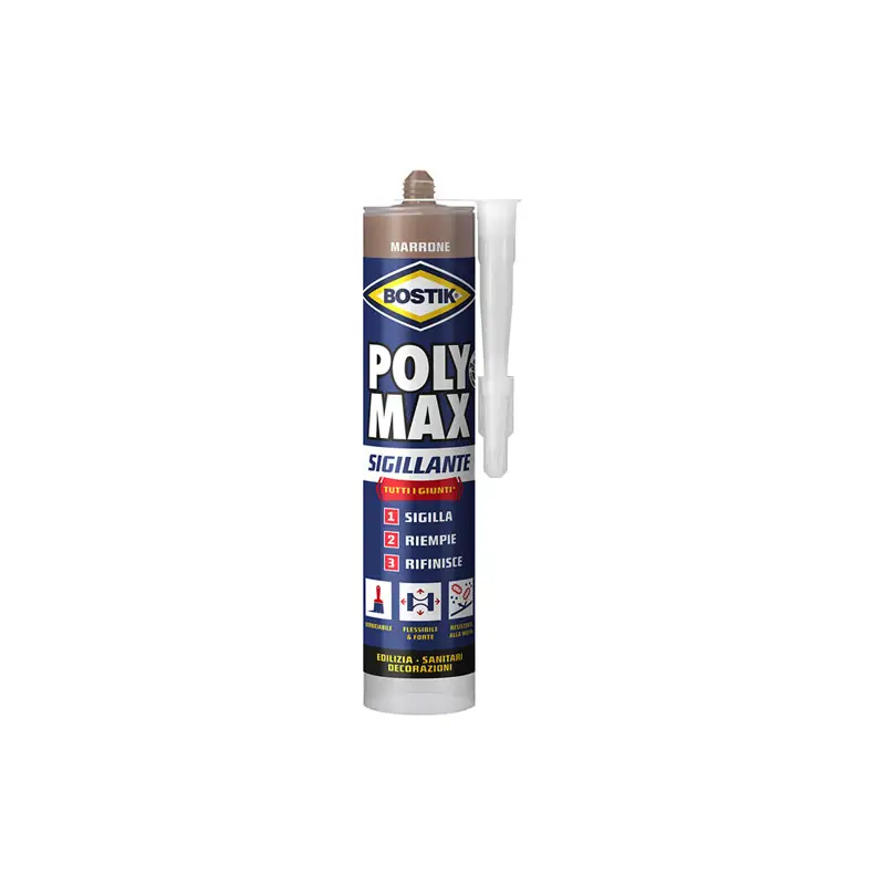 Foto 2: Sigillante Universale Bostik Poly Max 280 ml Elastico e Verniciabile per Interni ed Esterni