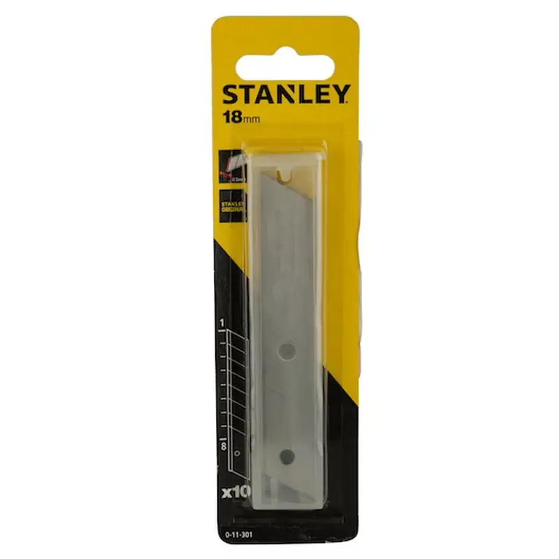 Foto 1: Lame Cutter Stanley 18 mm 10 Pezzi Ricambi Taglierino Professionale