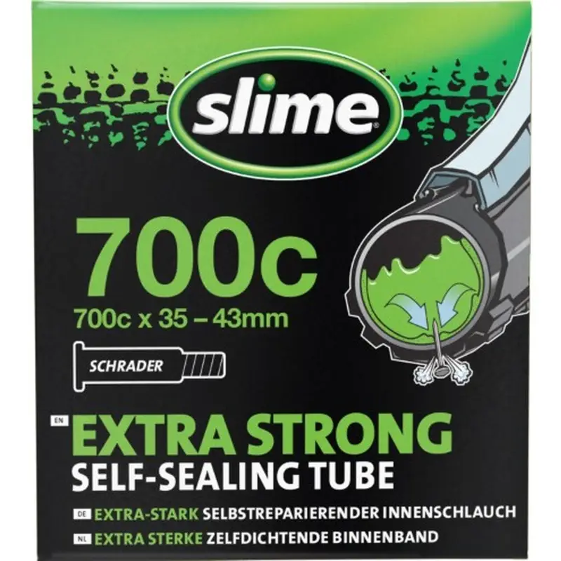 Slime Camera d’Aria Autosigillante 700x35-43 Schrader per Bici