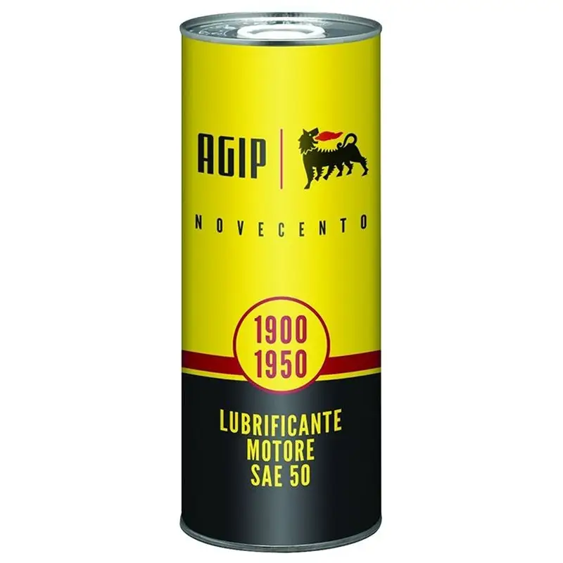 Olio Motore AGIP NOVECENTO SAE 50 Veicoli Storici 1900-1950 Benzina Diesel API SC - 1 Litro