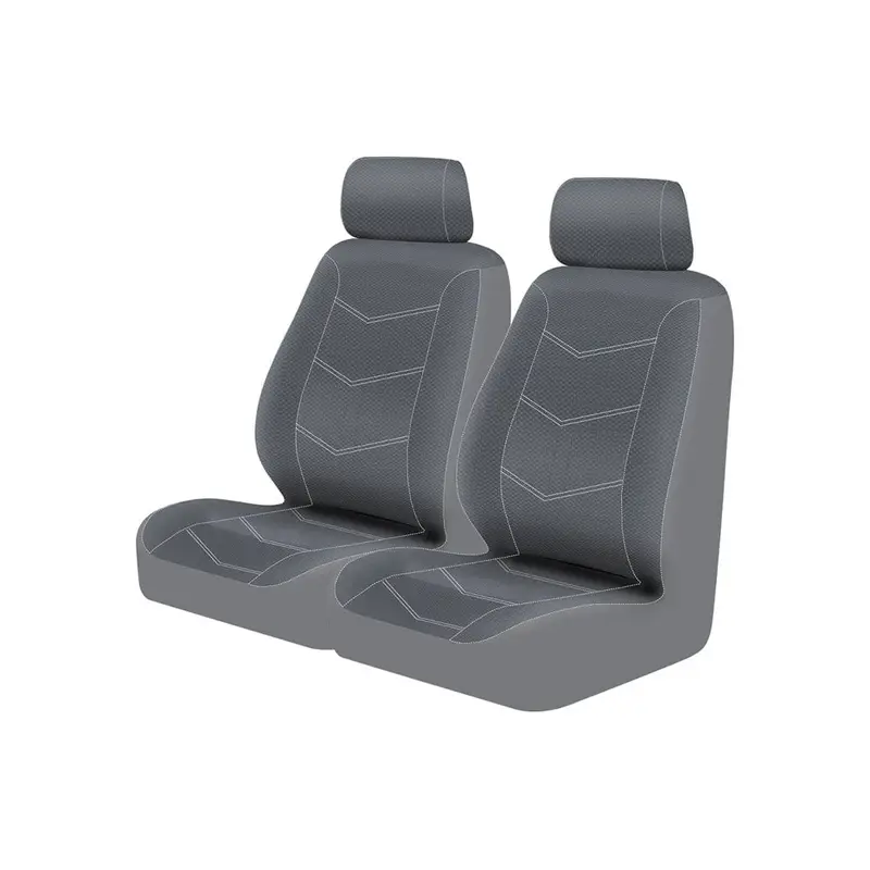 Coprisedili Auto Universali 2 Pezzi Grigio Scuro Kraco per Sedili Anteriori