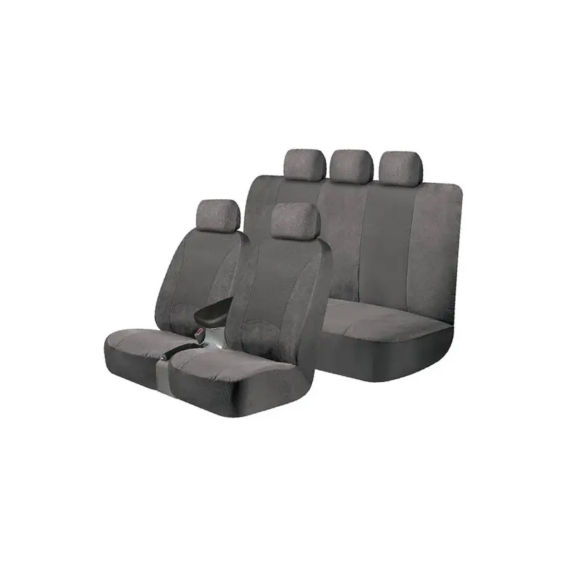 Coprisedili Auto Universali 3 Pezzi Grigio Effetto Scamosciato Kraco