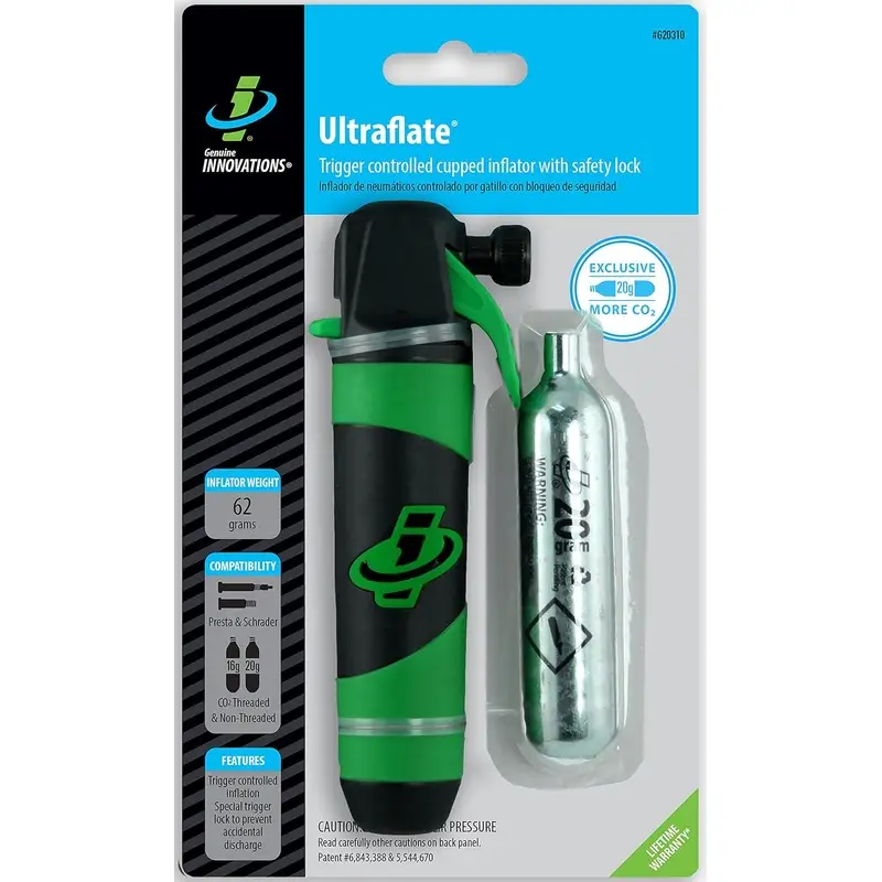 Erogatore CO₂ Ultraflate Genuine Innovations con Cartuccia 20g