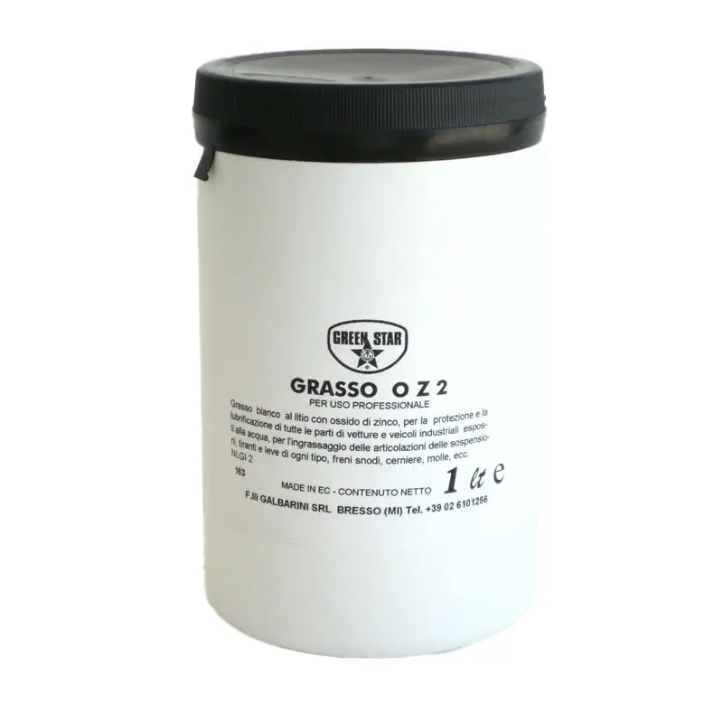 Grasso Bianco Idrorepellente al Litio NLGI 2 Green Star OZ 2 1 LT