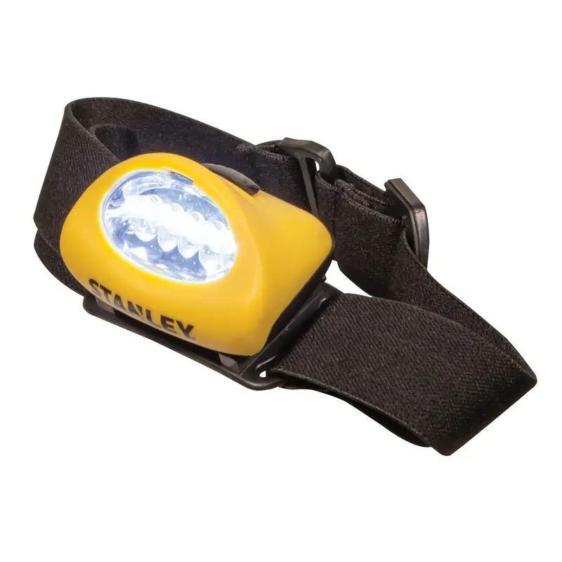 Lampada Frontale LED Stanley 5 LED con Batterie AA