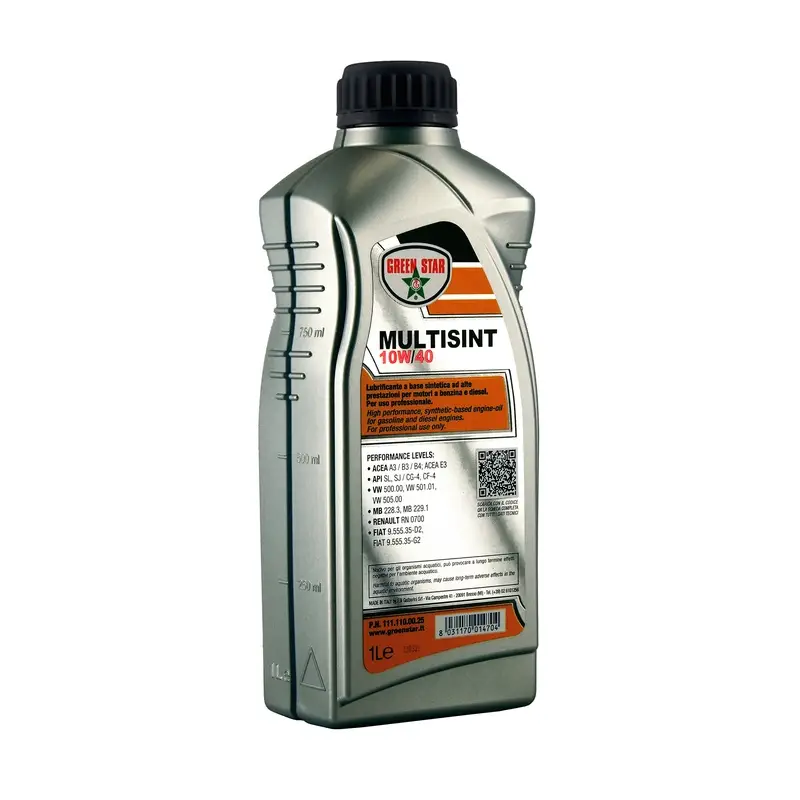 Olio Motore 10W-40 Sintetico Green Star Multisint 1L VW 505.00 MB 229.3